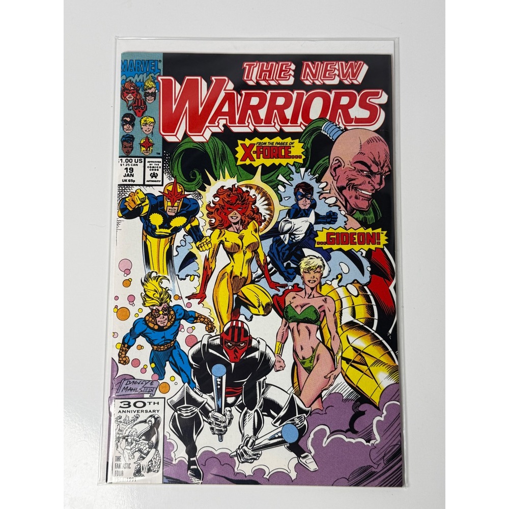 The New Warriors 19 1st Gideon Marvel Comics 1992 Bagley X-Force Copper Age